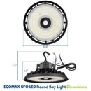 Dimensions of Konlite ECOMAX High Bay Light - 80W/100W/150W