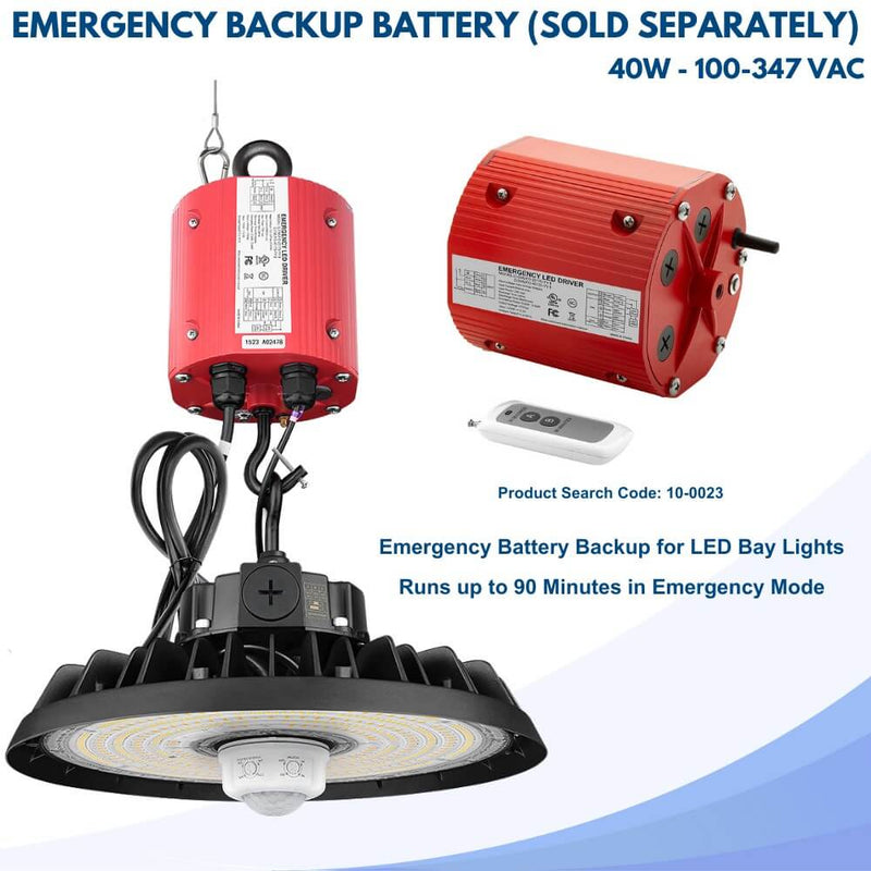 Emergency battery compatible Konlite ECOMAX High Bay Light - 150W/200W/240W 