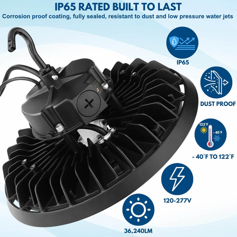 IP65 rated Konlite ECOMAX High Bay Light - 150W/200W/240W