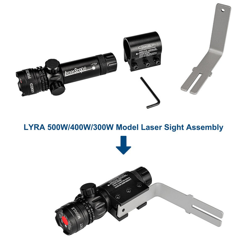 Laser Pointer on 500W Sports Light