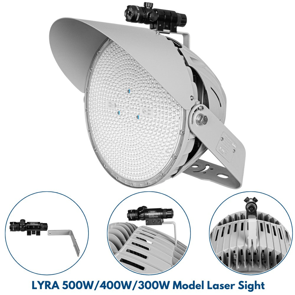 Laser Pointer on 500W Sports Light