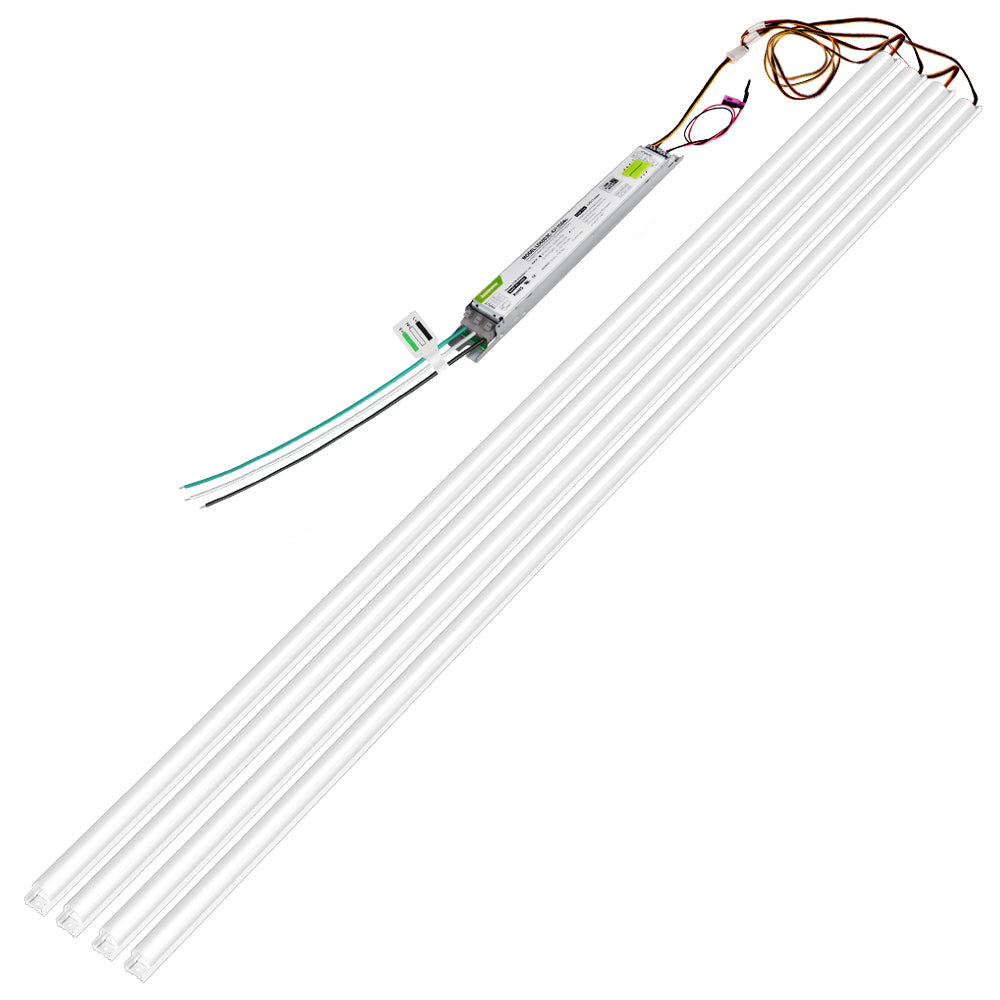 Konlite 4FT Magnetic Linear LED Retrofit Kit with 4 light bars and driver