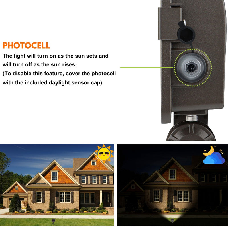 Dusk to Dawn Photocell of Dimensions of NAVI LED Flood Light