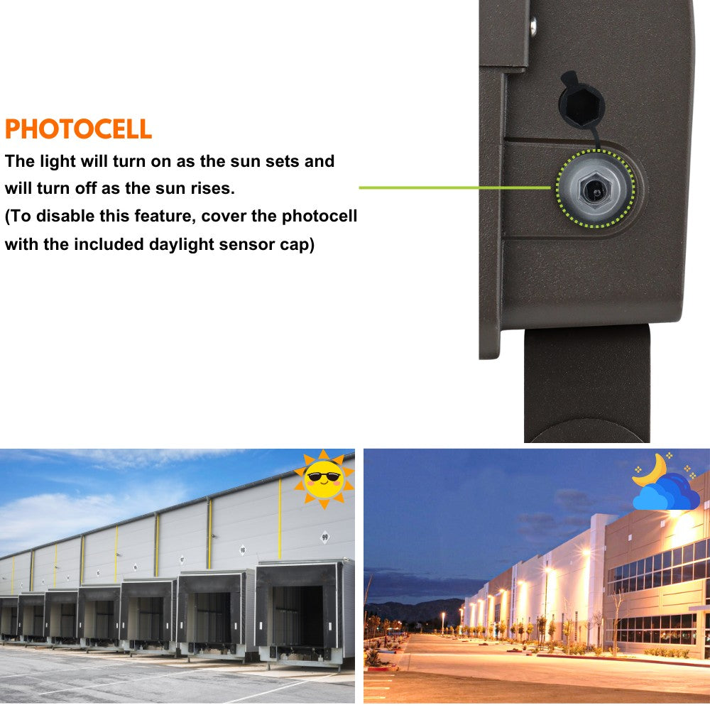 The Photocell of Konlite Navi LED Flood Light 