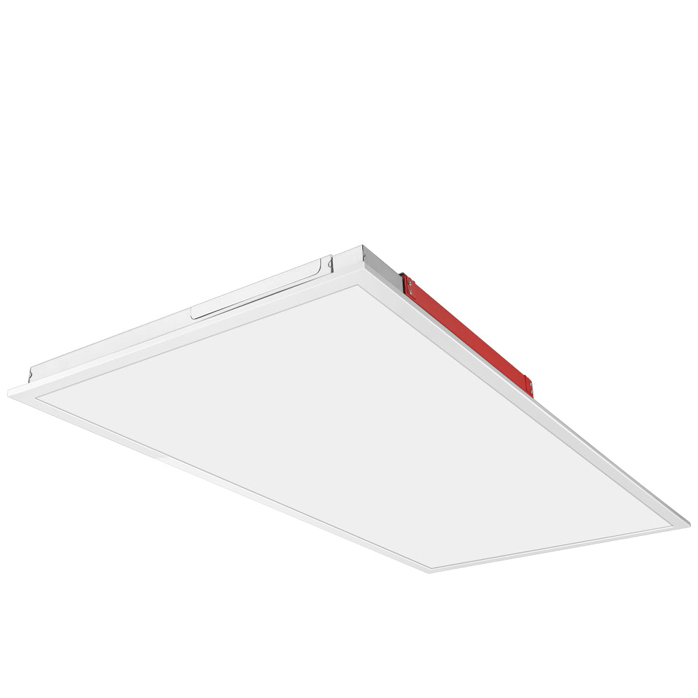 2x4 LED Panel Light with pre-installed Emergency Backup - Selectable Wattage and CCT - 6400 Lumens - Dimmable - Pack of 2