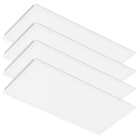 Four Konlite LED ceiling panels on a white background