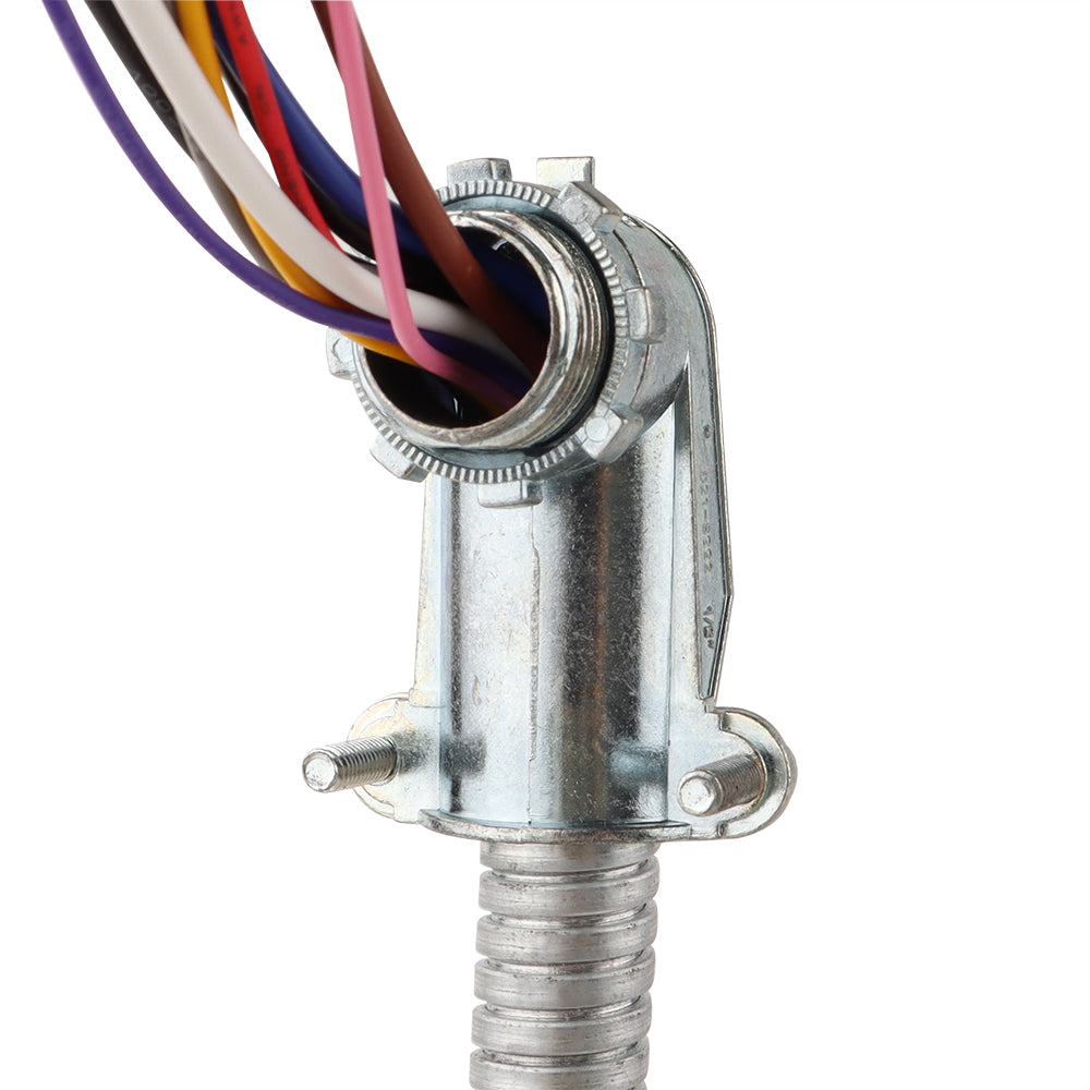 Connector for emergency battery backup for LED linear high bay