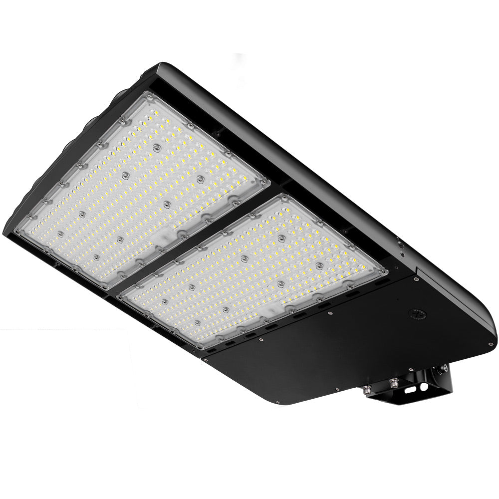 Konlite Spica 400W Black LED Sports Light - Tennis Court Light with Yoke Mount