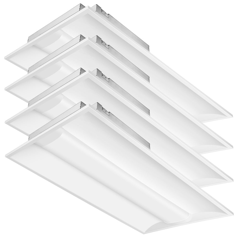 4 pack of 2x4 Center Basket Troffer Lights