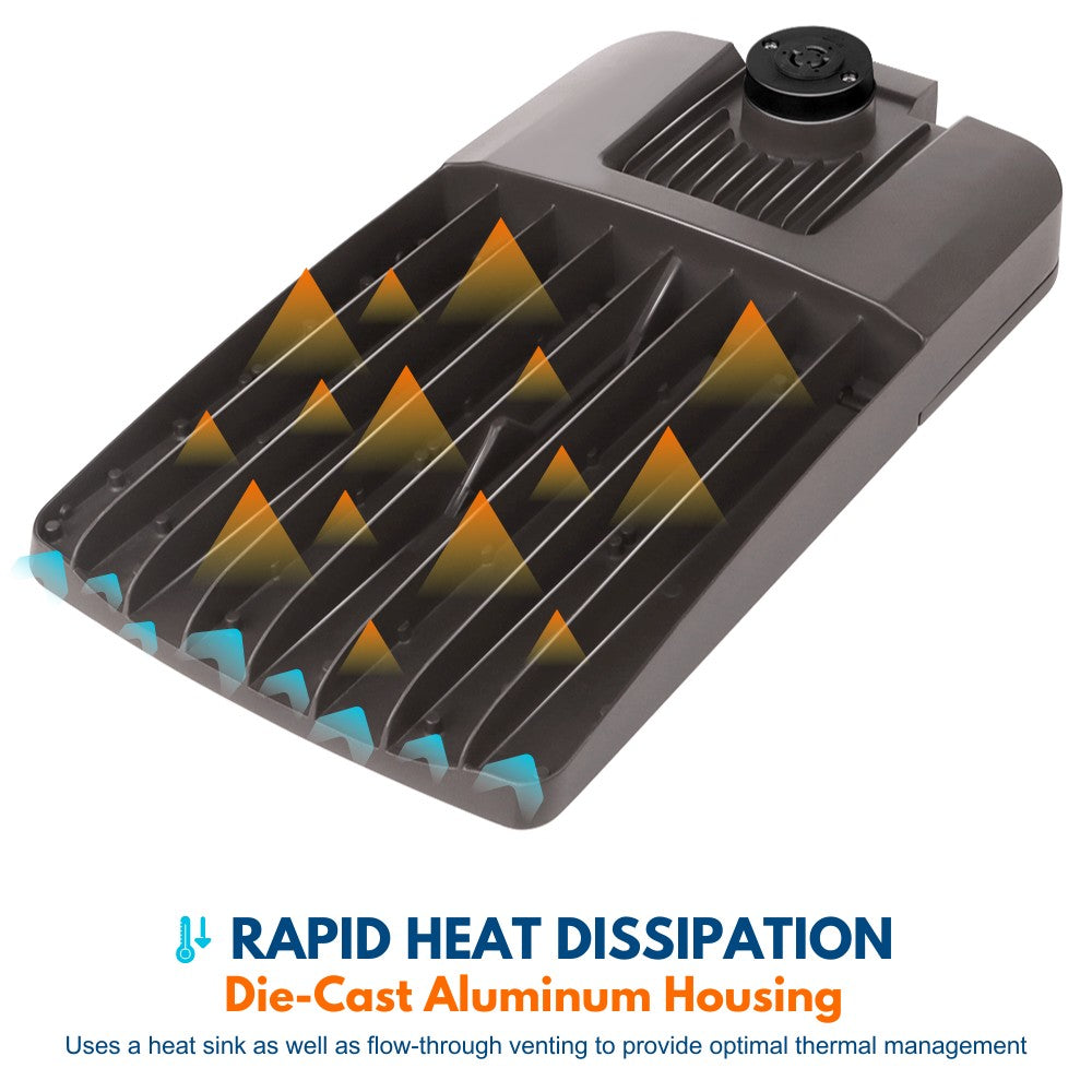 Rapid heat dissipation of Vela parking lot light