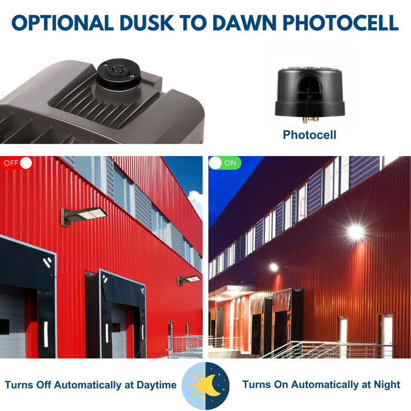 Dusk to Dawn Photocell of LED Parking lot light