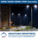 Wattage Selectable LED Parking Lot Light