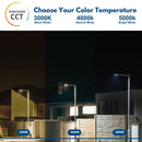 CCT Color Selectable LED Parking Lot Light