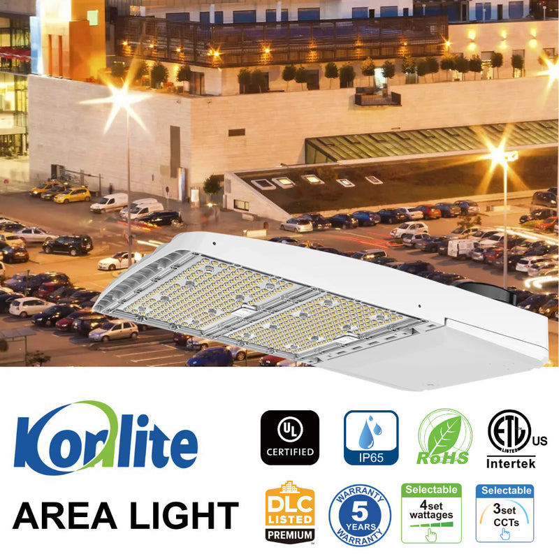 Konlite Vela III LED White Parking Lot Light