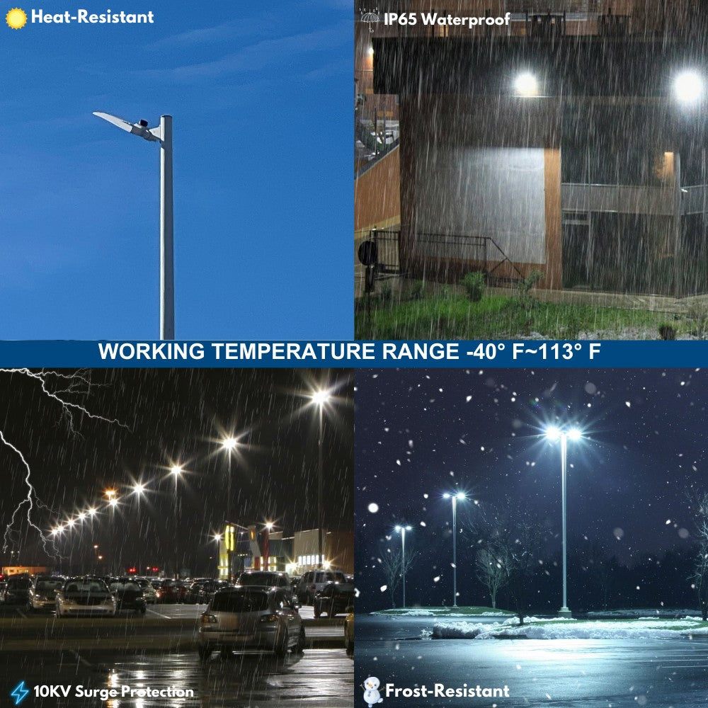 Konlite Vela III LED White Parking Lot Light