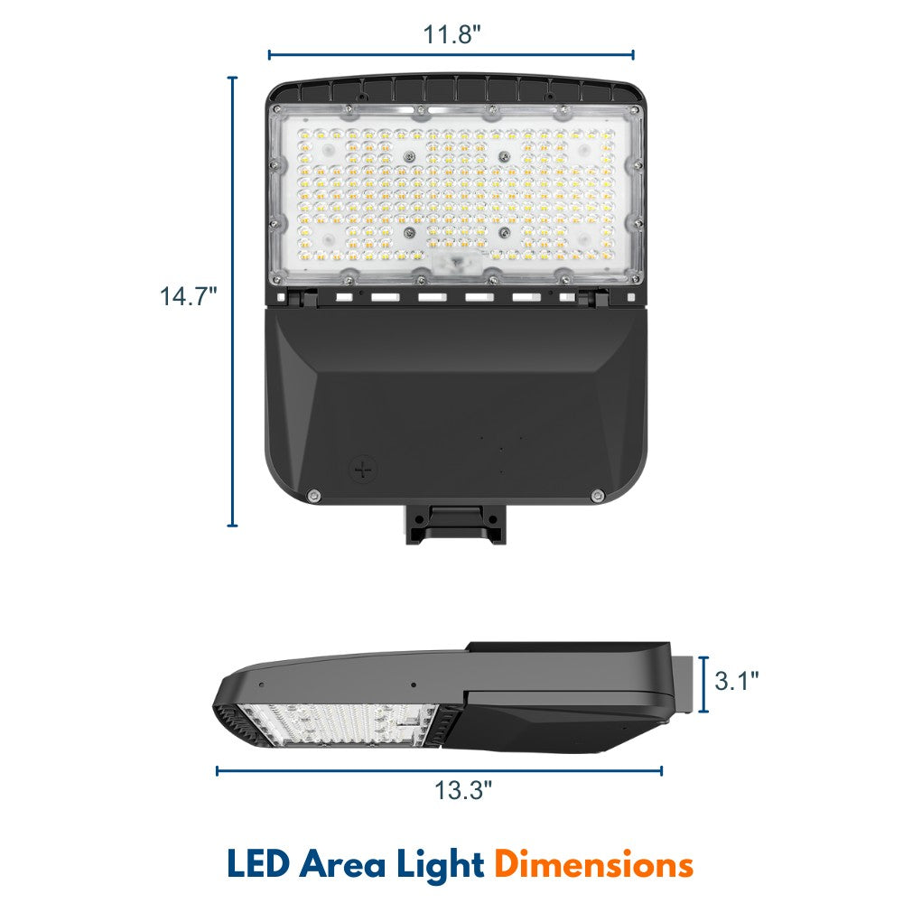Konlite Vela I LED  Parking Lot Light Dimensions