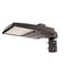 Wattage selectable Vela LED Area light with Slipfitter arm