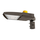 150W Vela 480V LED Area light with Slip Fitter Mount Arm with Photocell