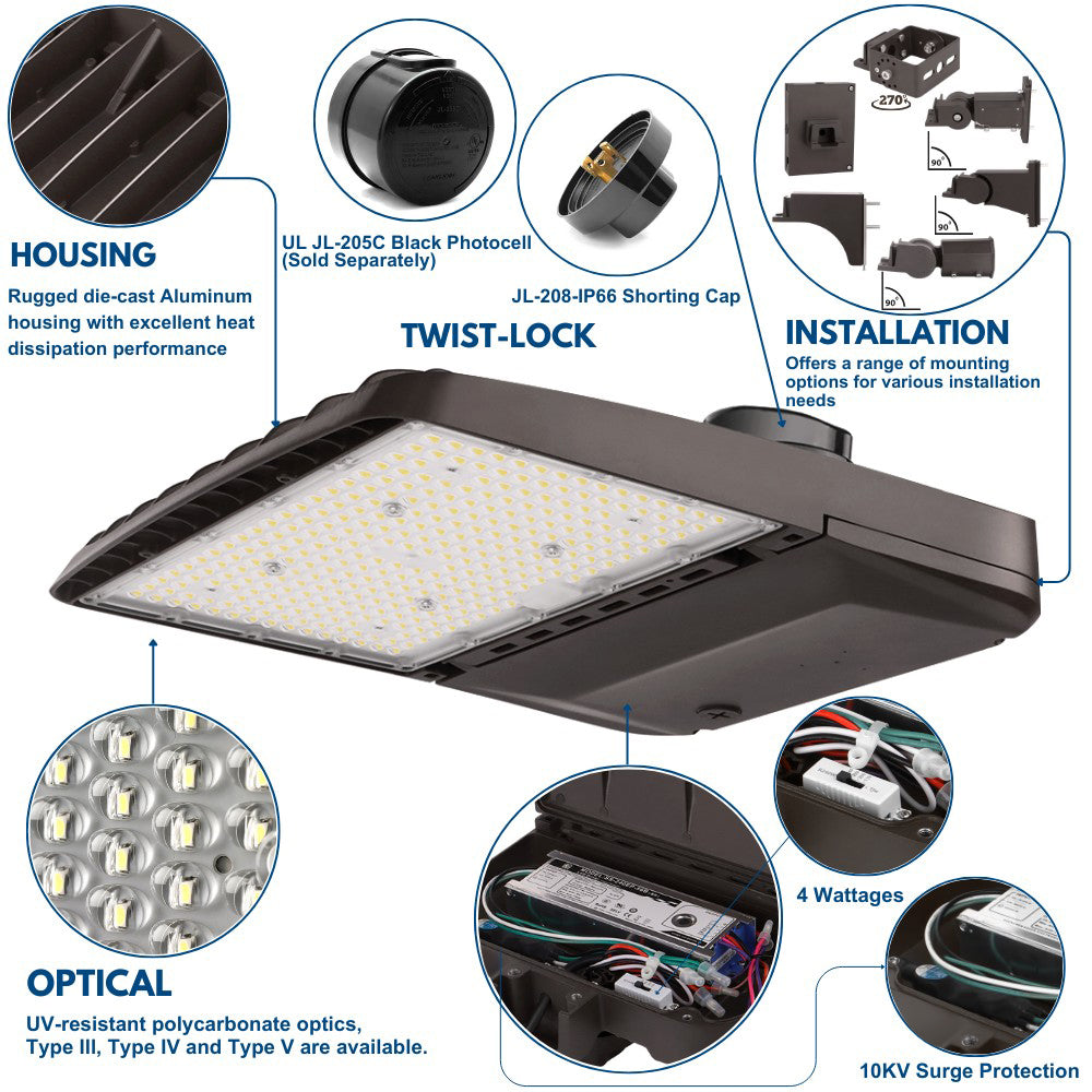 240W led area light product details