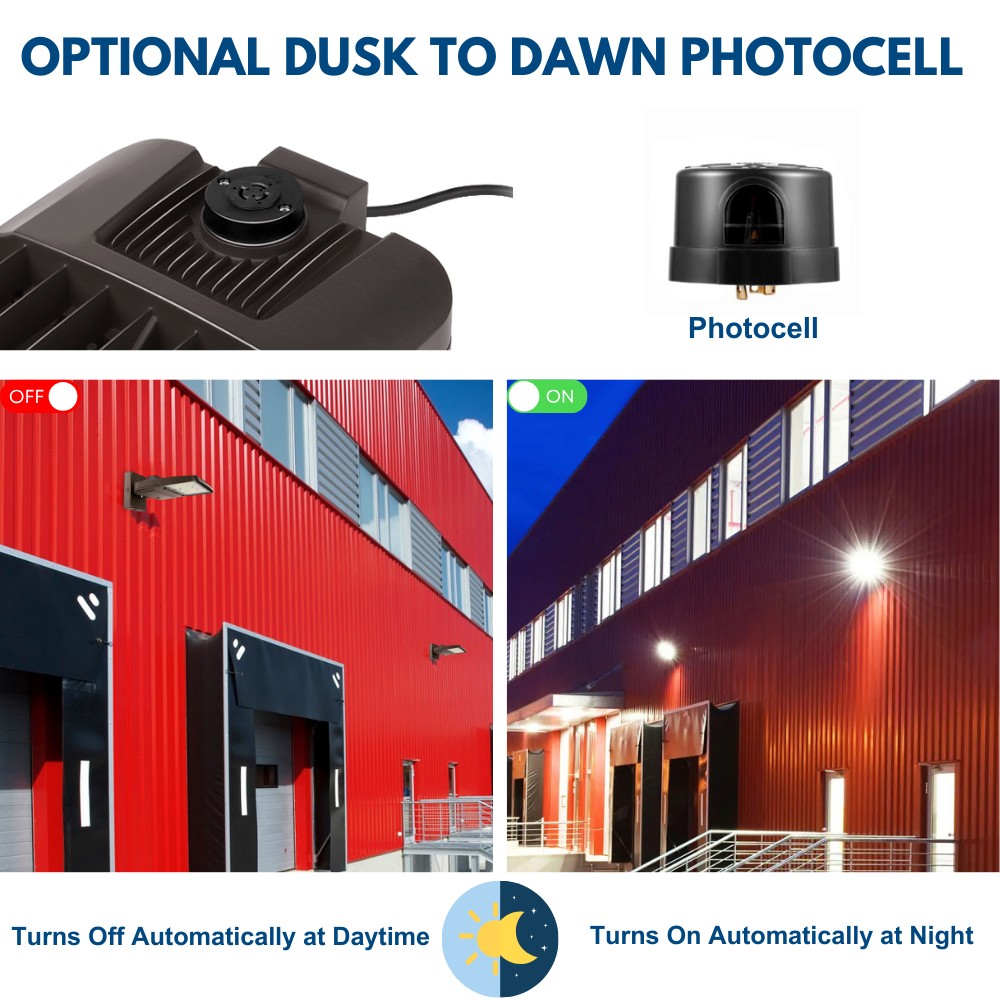 Photocell of LED area light