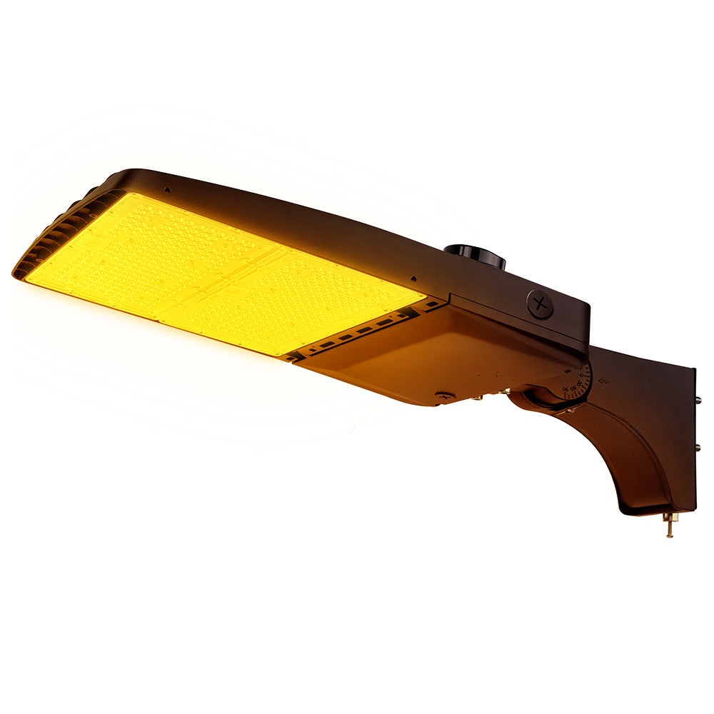 Konlite Vela Amber LED Area Light Fixture