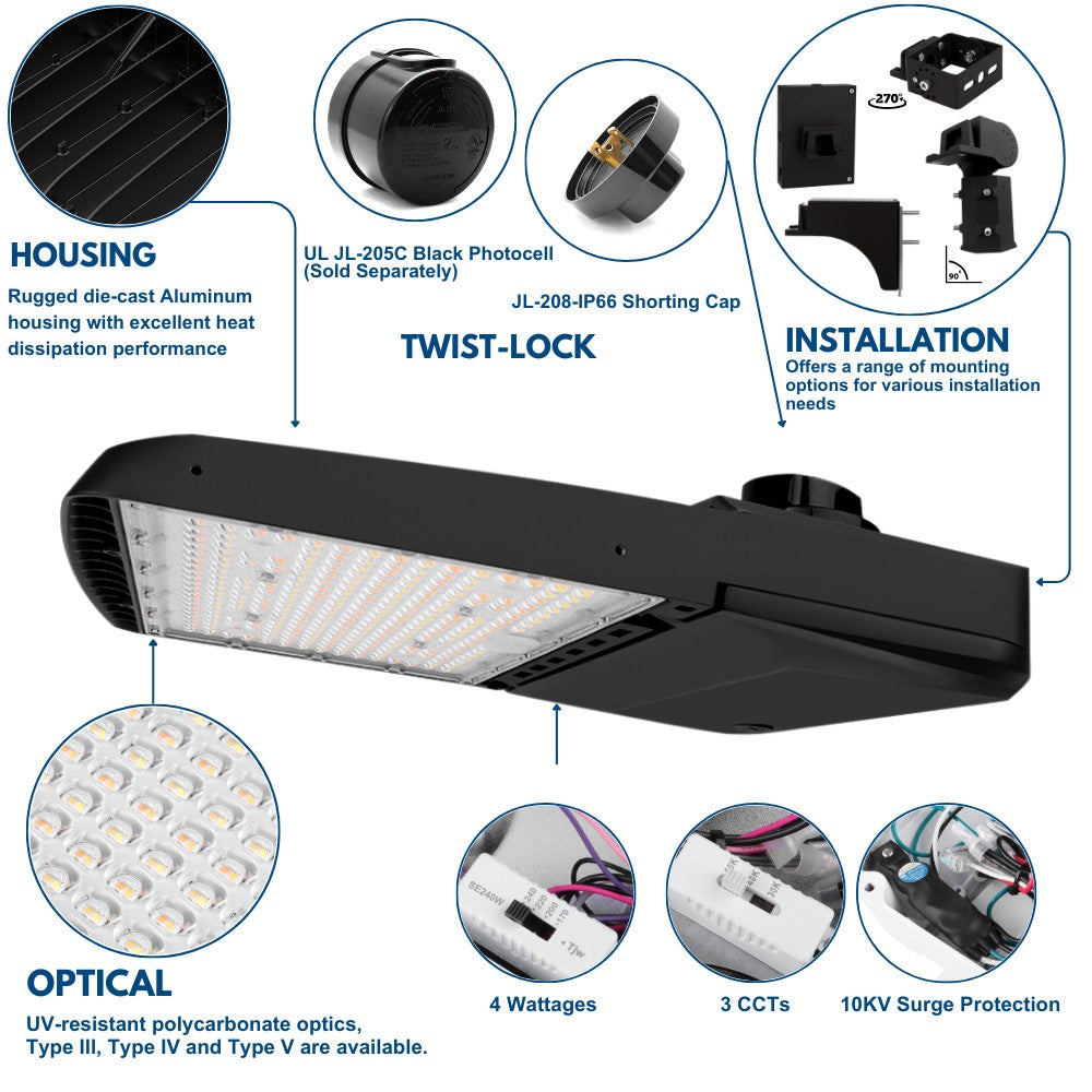 240W led area light product details