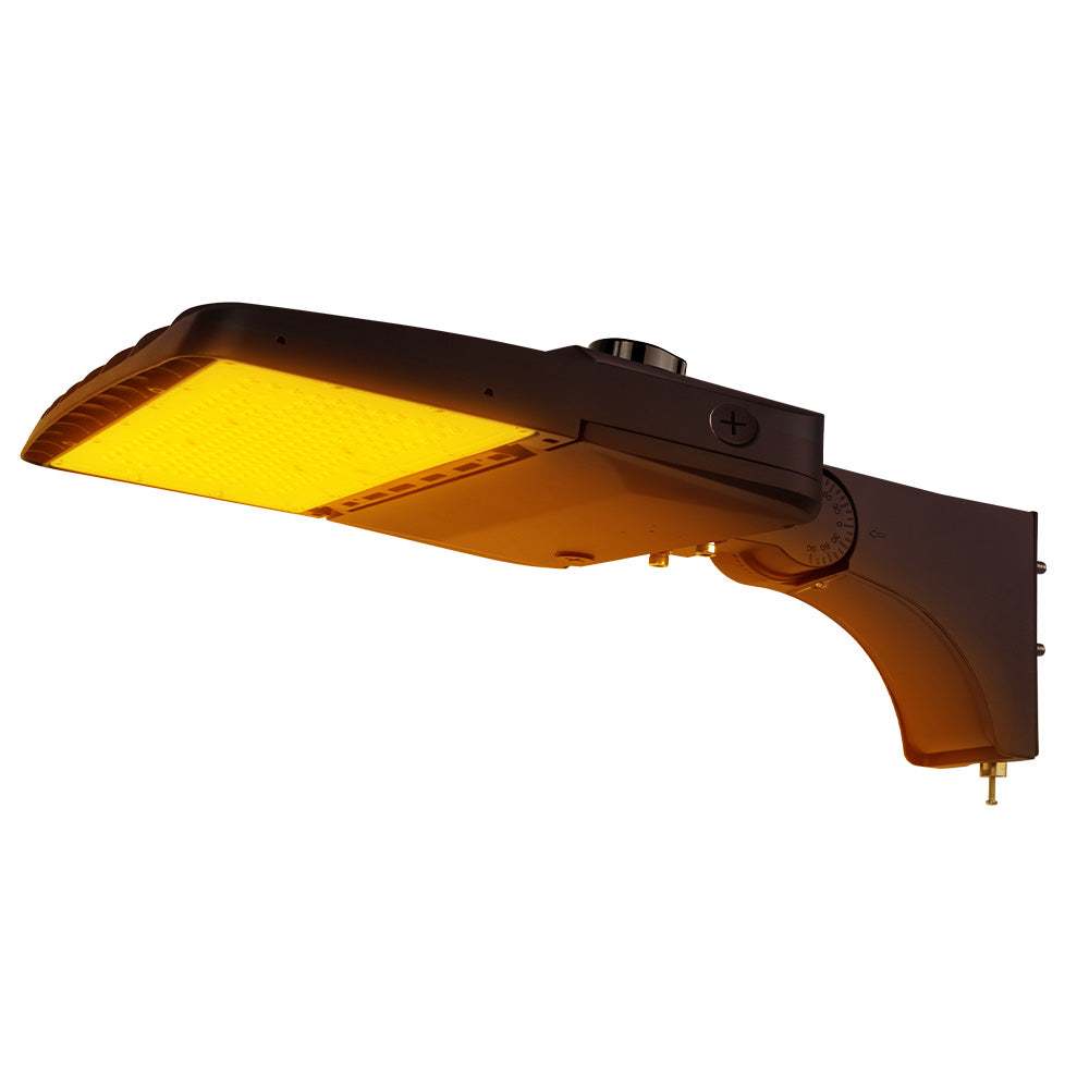 Konlite Vela Amber LED Area Light Fixture