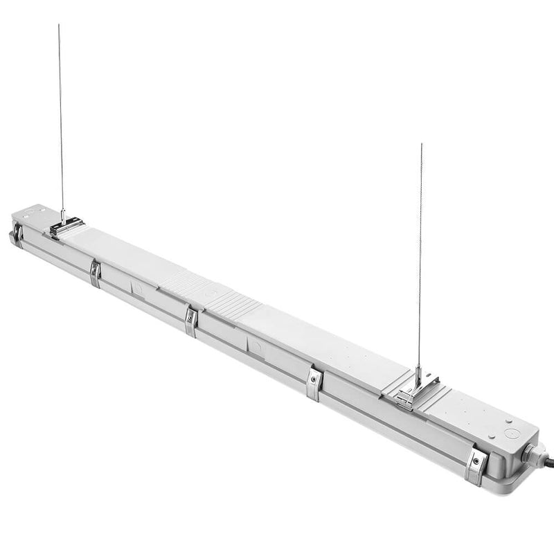 Konlite 4ft Vapor Tight LED Light Fixture  with Hanging Kits