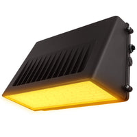 Konlite KWPD Turtle Friendly Amber LED Wall Pack Light in Dark Bronze