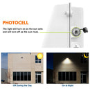 White FULL CUT-OFF WALL PACK Light with photocell