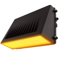 Konlite KWPD Turtle Friendly Amber LED Wall Pack Light in Dark Bronze