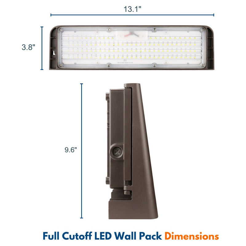 Full Cutoff LED Wall Pack - 135W - 20,000 Lumens - 4000K - 120-277V - 600W Equal