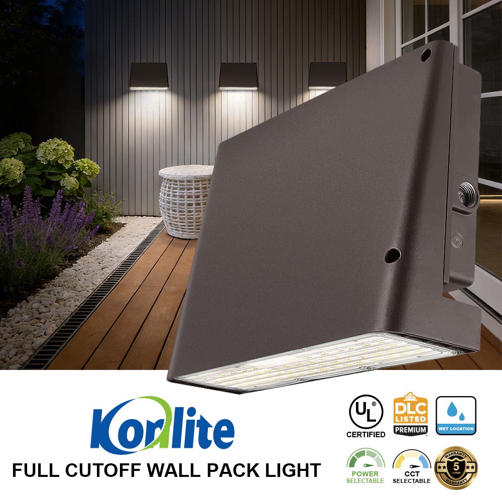 Konlite led full cutoff wall pack light