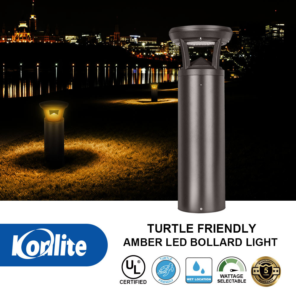 Certifications and features for Konlite Atria Turtle Friendly LED 2ft Dark Bronze Bollard Light
