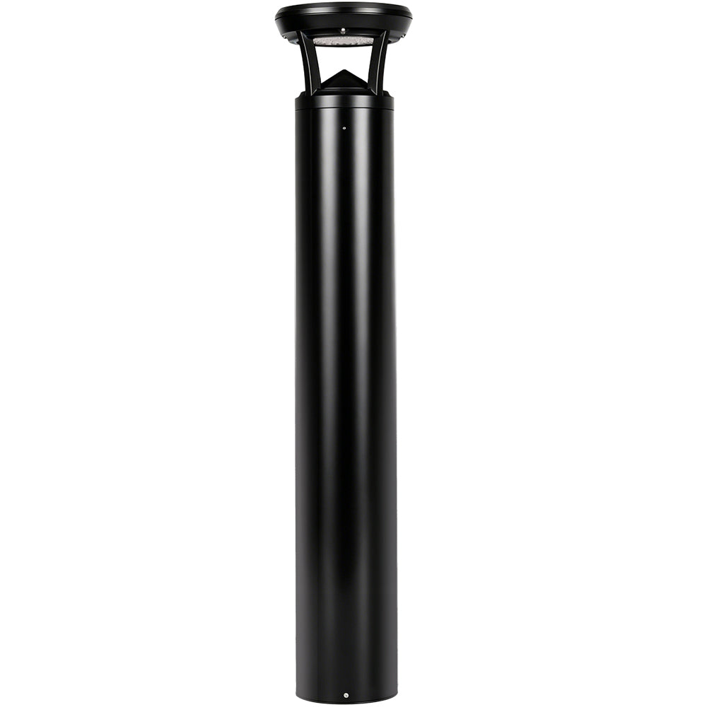 Black color variation of Konlite's Atria Turtle-Friendly 4 ft Bollard LED Fixture