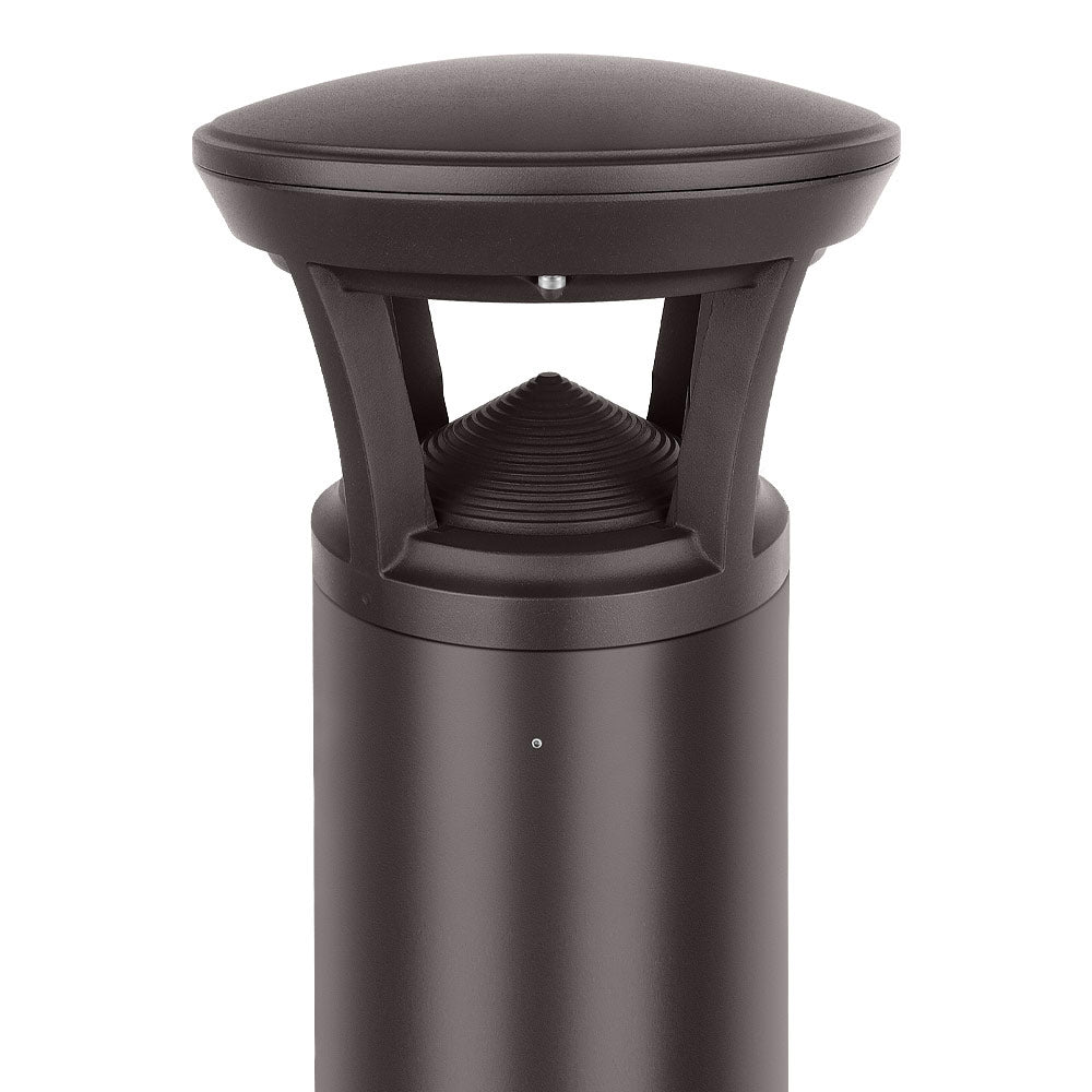 Dome top option for Konlite Atria Turtle Friendly LED 4 ft Dark Bronze Bollard Light