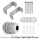 Assembly accessories for NSF Vapor Tight LED Light Fixture