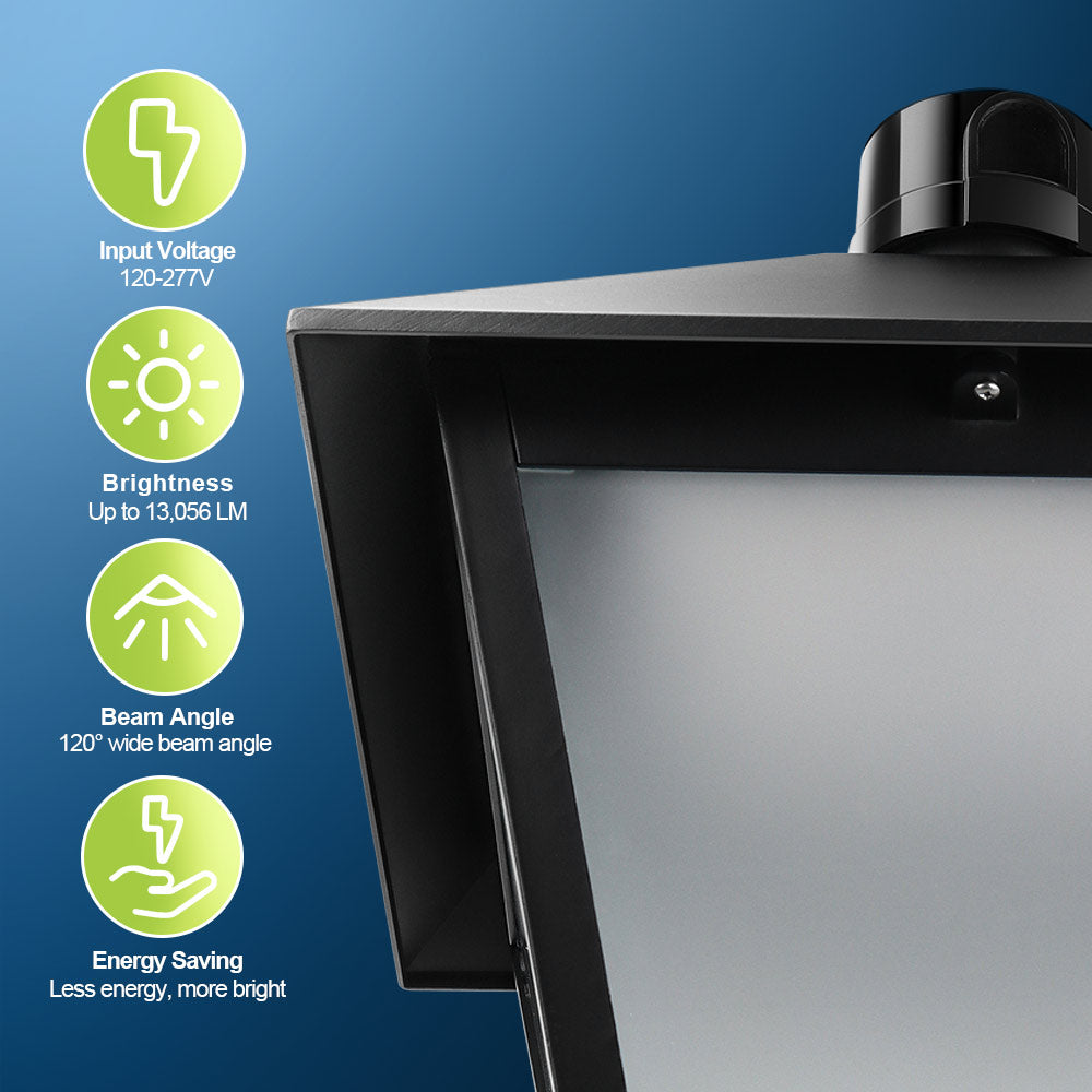 Features of a 120W Konlite LED Lantern Post Top Light