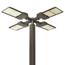 Quad Spoke 90° Tenon Adapter on a light pole