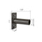 Wall and Square Pole Mount Tenon Bracket Dimensions