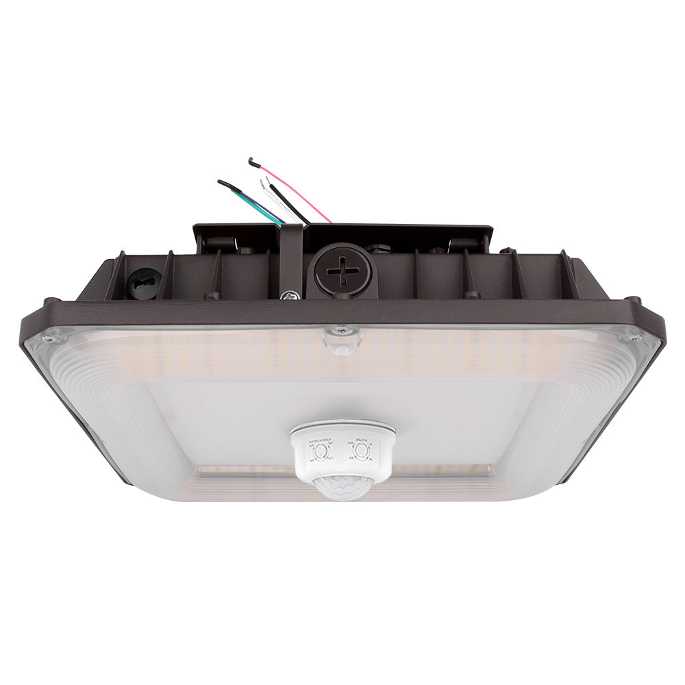 Konlite CP7 Series LED Canopy Light Fixture with motion sensor