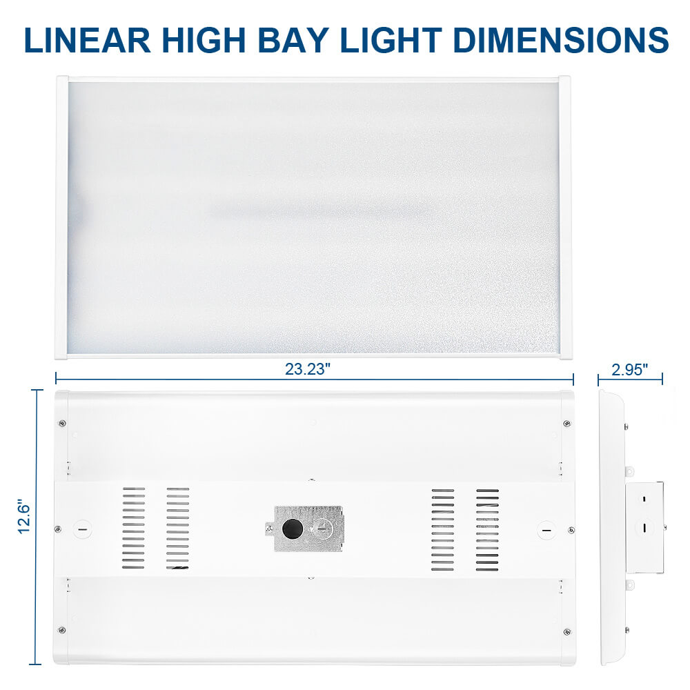 Dimensions of 165W LED Highbay light 