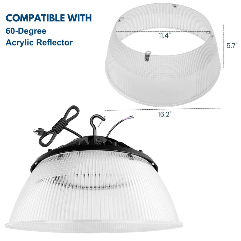 Konlite MAX Round UFO LED Bay Light with a reflector