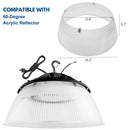 Konlite UFO Round LED High Bay light with reflector