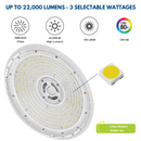 150W White LED highbay features