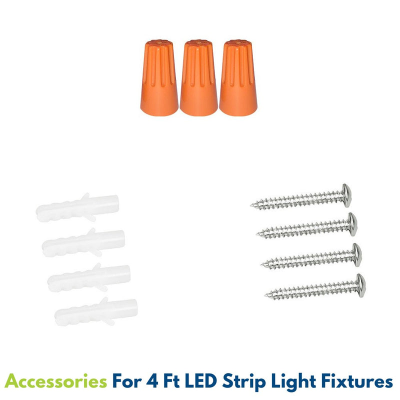 Accessories for 4ft LED strip light fixture