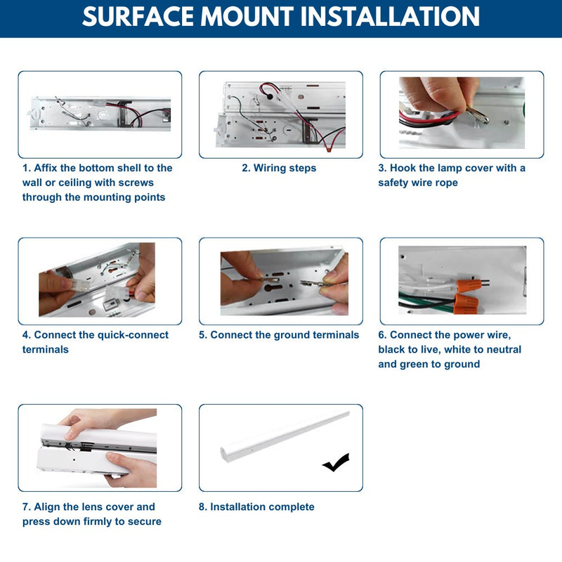 Surface Mounting guides for LED Strip Light