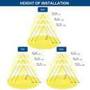 8ft strip light installation heights