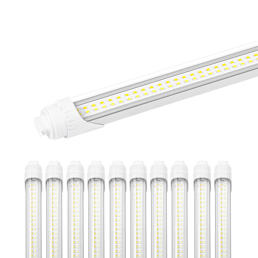 Konlite T8 8ft Ballast Bypass LED Tube Light FA8 or R17D Base - 42W - 120-277V - 6720 lumens - 5000K - 110W Equal - Pack of 10