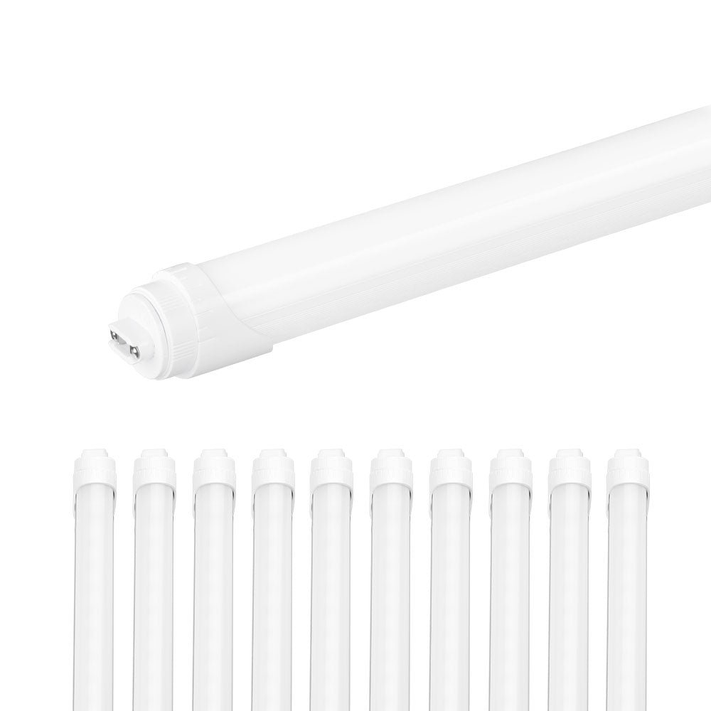 Konlite T8 8ft Ballast Bypass LED Tube Light FA8 or R17D Base - 42W - 120-277V - 6720 lumens - 5000K - 110W Equal - Pack of 10